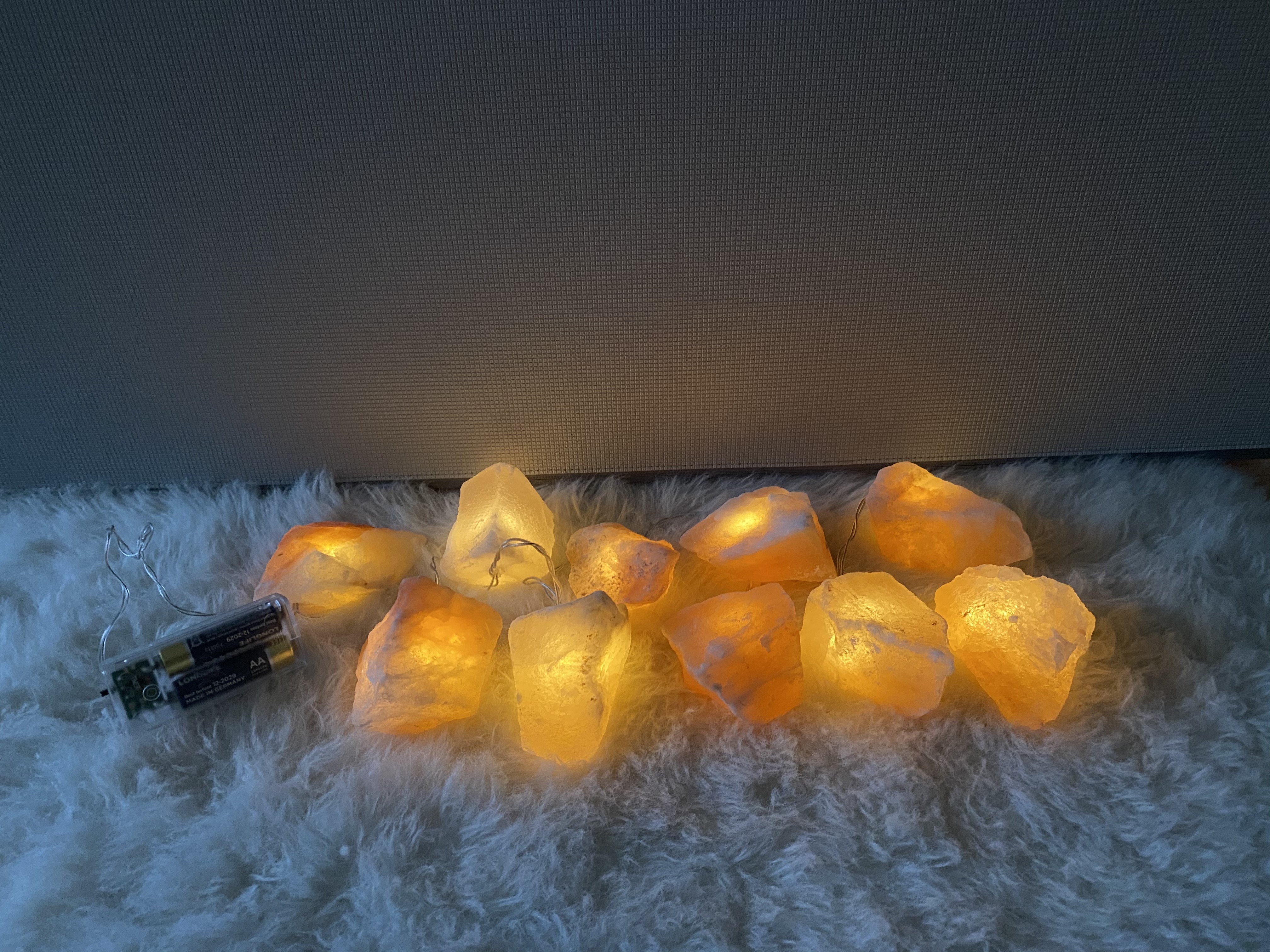 Kristalllichterkette batteriebetrieben (warm) LED