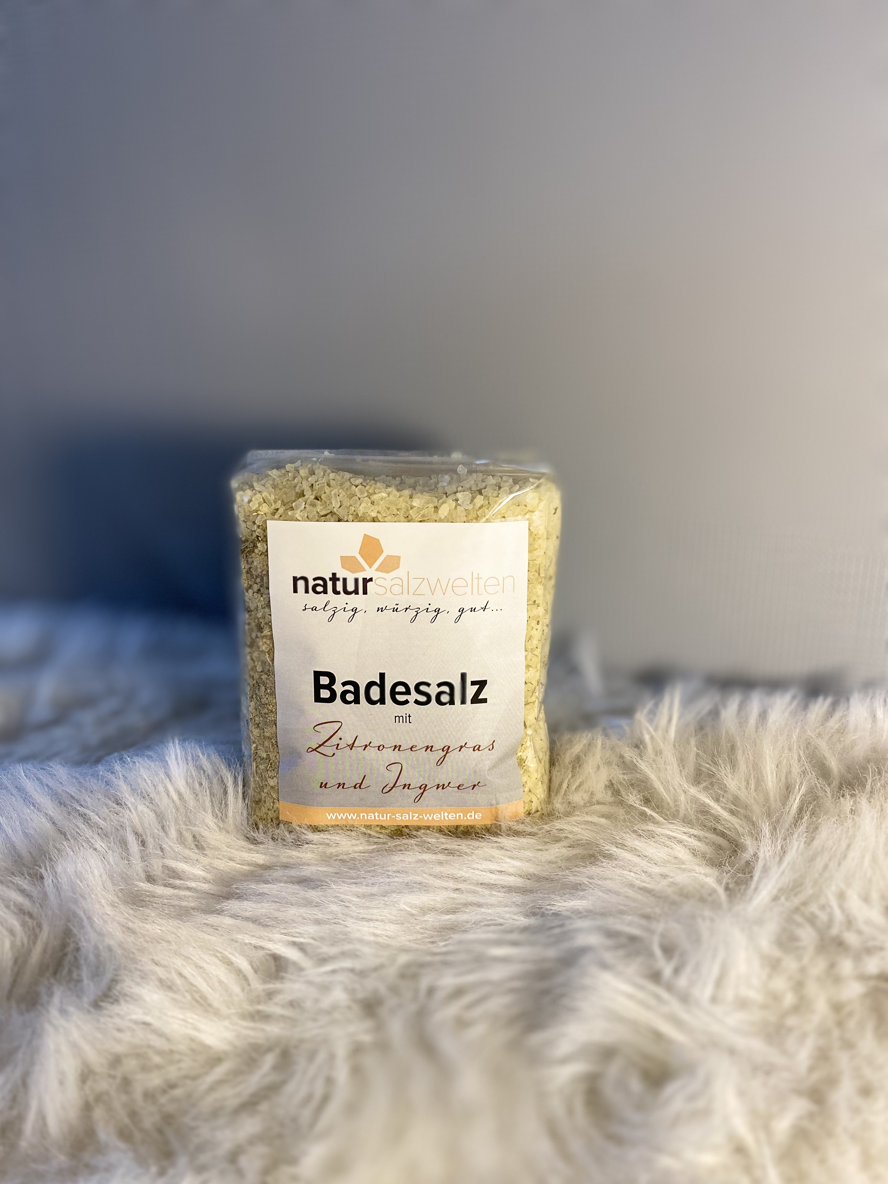 Badesalz mit Zitronengras & Ingwer